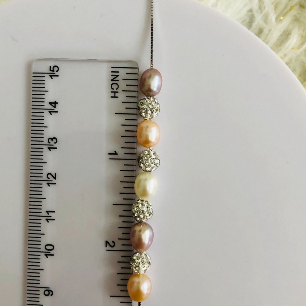 Genuine Freshwater Rice Pearl Necklace - Picture 3 of 14